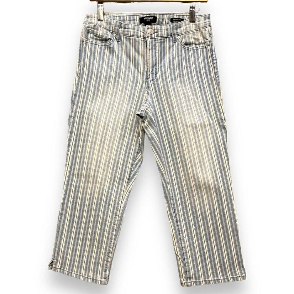 Nine West Pinstripe Capri Pants